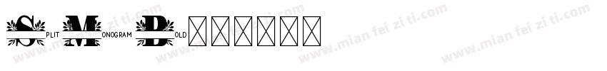 Split Monogram Bold字体转换
